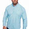 BadRhino Big & Tall Light Blue Long Sleeve Oxford Shirt