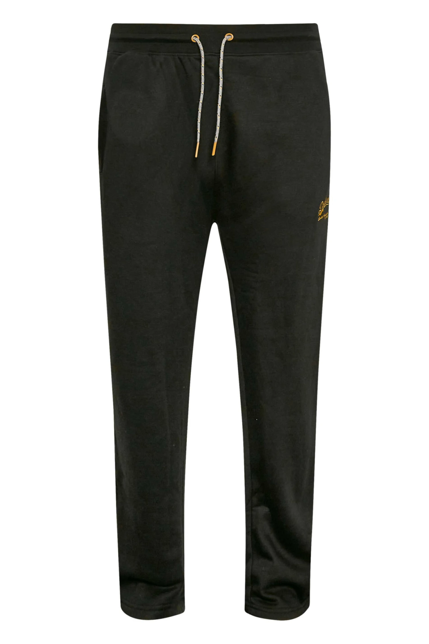 D555 Big & Tall Black Open Hem Jogger - Image 3