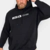 JACK & JONES Big & Tall Black Logo Print Hoodie