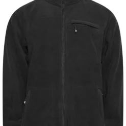 KAM Big & Tall Black Fleece Jacket