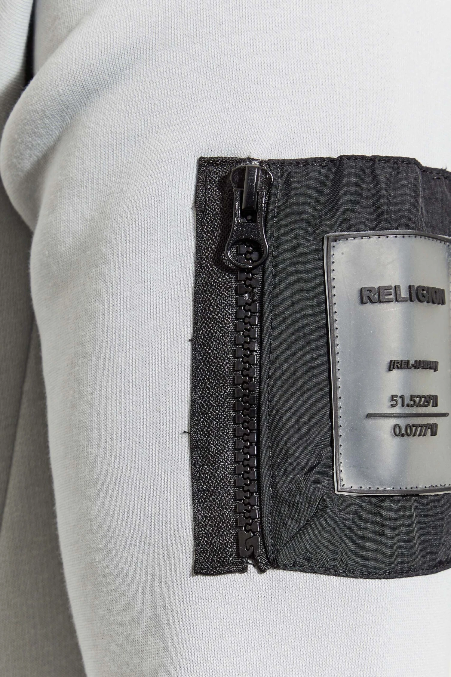 RELIGION Big & Tall Light Blue Slider Crew Sweatshirt - Image 2