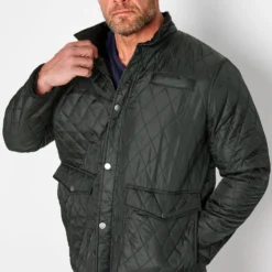 BadRhino Big & Tall Black Quilted Jacket
