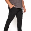 BadRhino Big & Tall Black Stretch Cargo Trousers