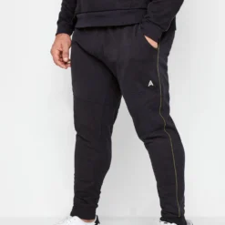 STUDIO A Big & Tall Black Joggers