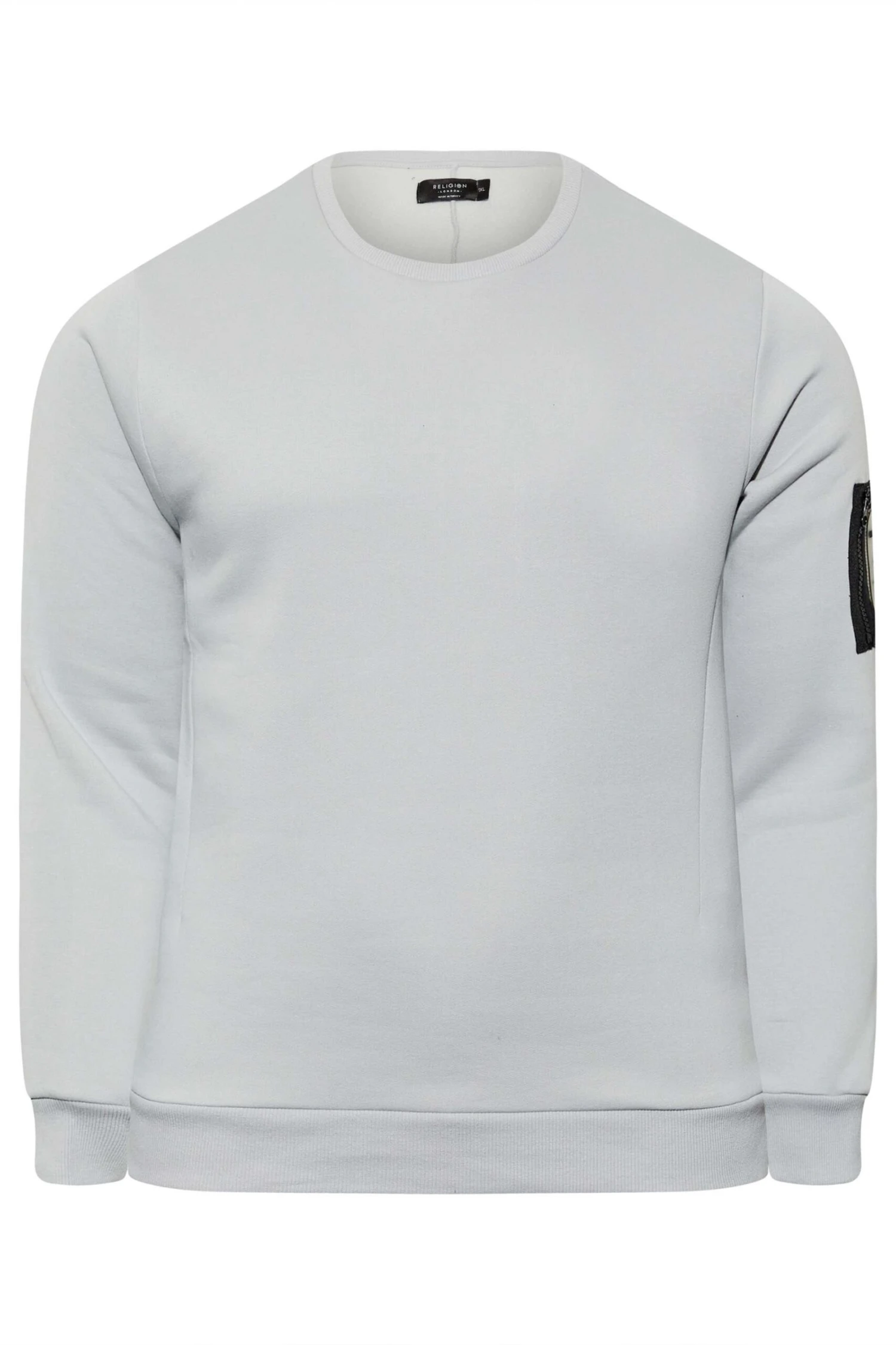 RELIGION Big & Tall Light Blue Slider Crew Sweatshirt - Image 3