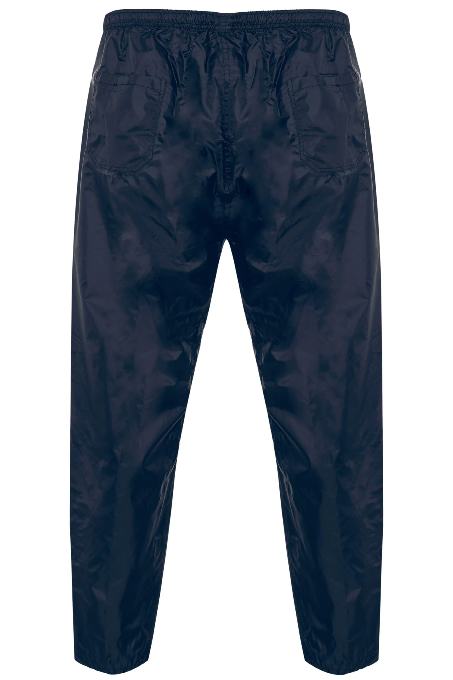 D555 Navy Foldaway Waterproof Trousers