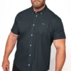 BadRhino Big & Tall Navy Blue Short Sleeve Oxford Shirt