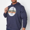 JACK & JONES Big & Tall Navy Blue Brady Hoodie