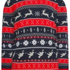KAM Red Reindeer Christmas Jumper