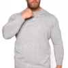 BadRhino Big & Tall Light Grey Knitted Jumper