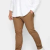 JACK & JONES Big & Tall Brown Chino Trousers
