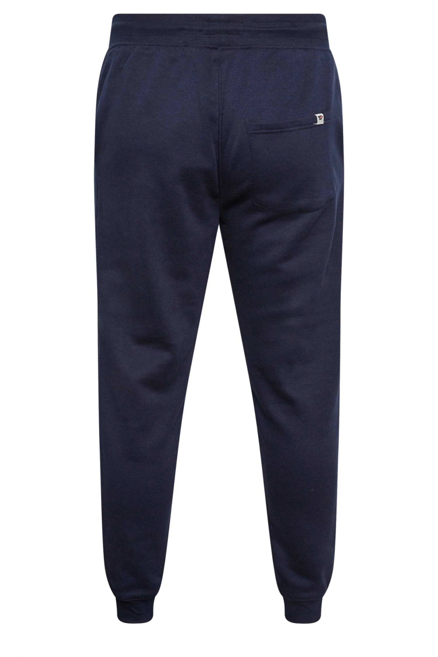 D555 Big & Tall Navy Blue Cuffed Joggers - Image 2