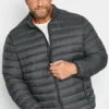 BadRhino Big & Tall Charcoal Grey Water Resistant Puffer Jacket