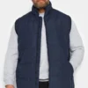 KAM Big & Tall Navy Blue Quilted Gilet