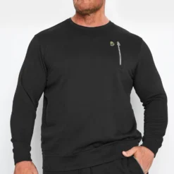 LUKE 1977 Big & Tall Black Sport Sweatshirt