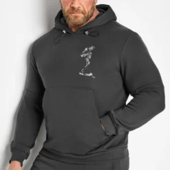 RELIGION Big & Tall Charcoal Grey Embroidered Logo Hoodie