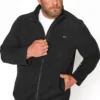 BadRhino Big & Tall Black Essential Zip Through Fleece