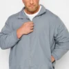 JACK & JONES Big & Tall Grey Harrington Jacket